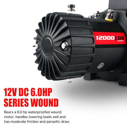 Winche Eléctrico de Recuperación 12000 lb 12V con Control Remoto miniatura 2