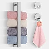 Instalación sin taladros: puede usar cinta adhesiva para evitar que se pegue a la pared. La parte trasera es superpegamento, que es muy estable. Simplemente retire la película protectora de la cinta adhesiva de doble cara y presione el soporte sobre una superficie lisa y limpia.