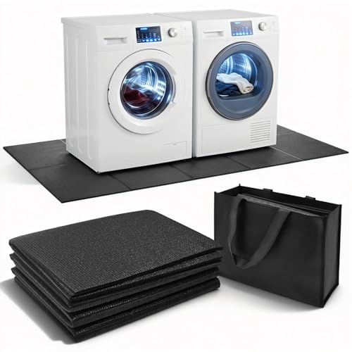 TPE Washer Dryer Anti-Vibration Mat 68x24in with Storage Bag