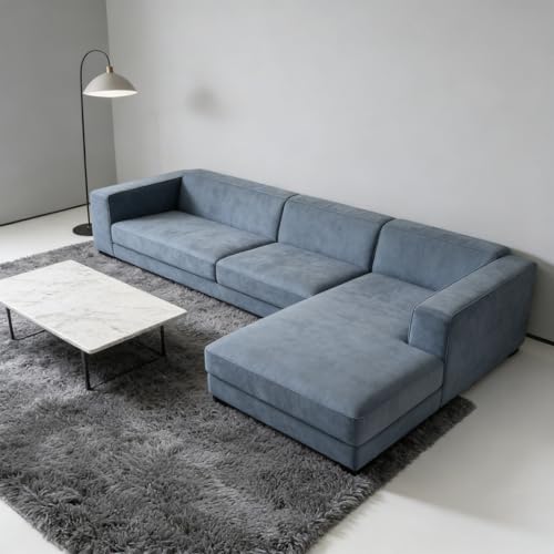 Tapis de salon moelleux et élégant avec dossier antidérapant gris - 2