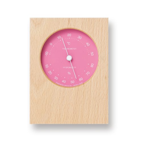 Lemnos DUO 温湿度計 ピンク PTH10-23 PK