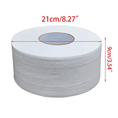 NAGRIS Papel higiênico, 21 x 9 cm engrossar 4 camadas papel higiênico grande papel papel em relevo s