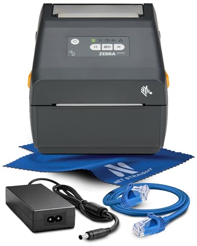 Image of ZD421 Thermal Label Printer 300 DPI for Shipping and Barcodes, Ethernet USB Desktop Direct Thermal and Transfer Printer, 4 Inch ZPL Compatible, ZD4A043-301E00EZ