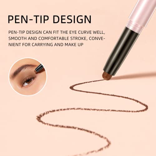 Pakivs Eyeshadow Stick Set, 12 Colors Matte Glitter Pearlescent Eyeshadow Eyeshadow Sticks Waterproof Long Lasting High Pigmented Eye Shadow Professional Makeup Eye Pencil For Women #TOP4