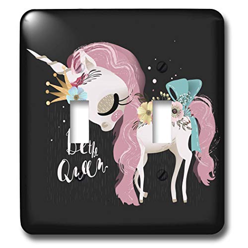 Capot d'interrupteur 3dRose lsp_289972_2 double en plastique blanc