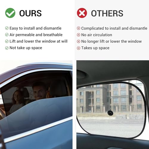 Image of Auto Hub Car Window Sunshade /Curtains Compatible with Hyundai Venue (Model-2026-Till Date) - Pack of 4, Venue Sun Shade