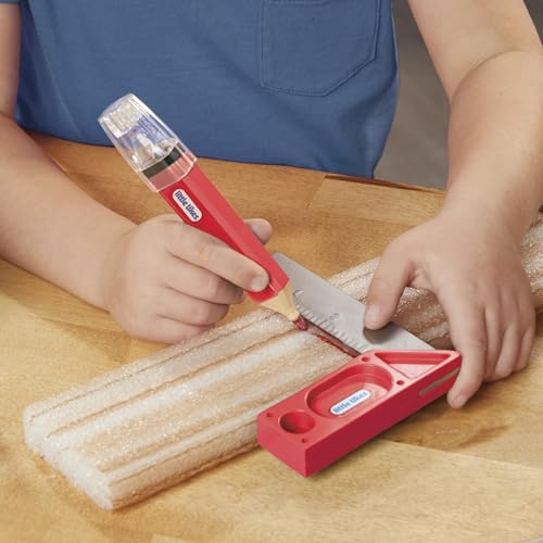 Little Tikes Creative Construction Measure & Cut Set with 5 Accessories, Pretend Play Construction Set, for Boys and Girls Ages 3+ Years - image 5