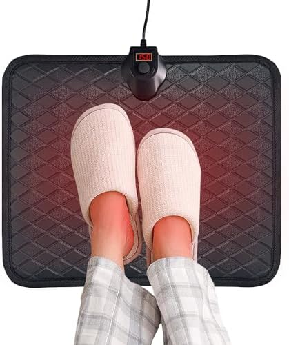 Electric Floor Heating Pads: Which Ones Truly Deliver Comfort? 7 MAXCOM Heated Floor Mat - Under Desk for Foot Warmer - Winter 55W & 110V Electric Heating Pad with 8 Temperature & Auto Shut-Off After 3 Hours - Energy-Saving - Heated Feet Rest for Home Office Desk