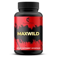 MAXWILD - Testosterona Hombre con 17 Ingredientes | Ácido Aspártico, Muira Puama, L-Arginina, Coenzima Q10 | Energía, Vitalidad, Libido, Rendimiento Físico y Bienestar | 60 Cápsulas
