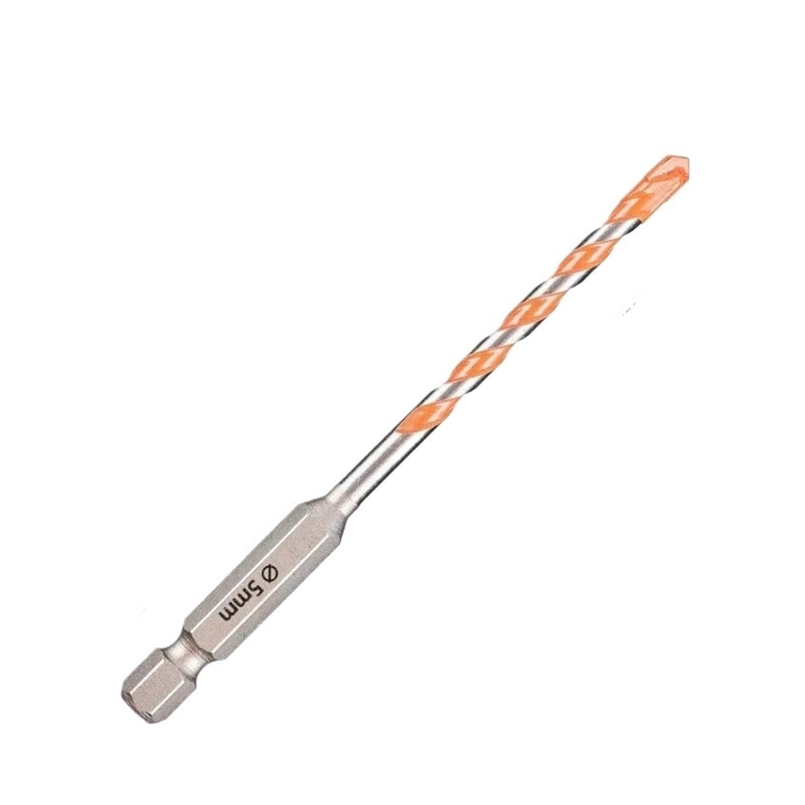 Broca de alta dureza, brocas perforación vástago plano doble filo, giro cerámica completo for agujeros, paredes ladrillo, 1 Uds Apto para madera y metal(6mm)