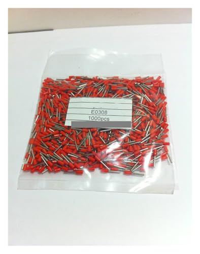 TSIOHKBS E0506 22 AWG 0.5mm2 Insulated Cord End Terminal Wire Ferrules