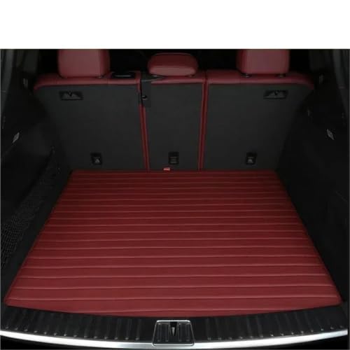 Tapis coffre voiture cuir artificiel bordeaux accessoire Tesla Model Y 3 X S
