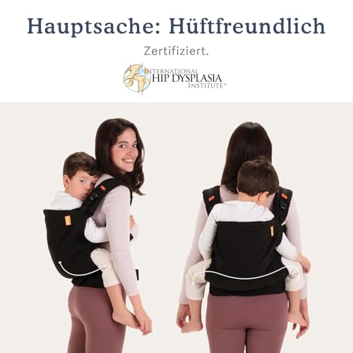 Beco-Toddler-Babytrage-Kindertrage-9-27-kg-100-Baumwoll-Trage-Kleinkind-Leicht-Atmungsaktiv-Huftfreundlich-mit-2-Tragepositionen-Bauchtrage-Ruckentrage-Schwarz | Dealmeister.io Alt tag für bilder post titel