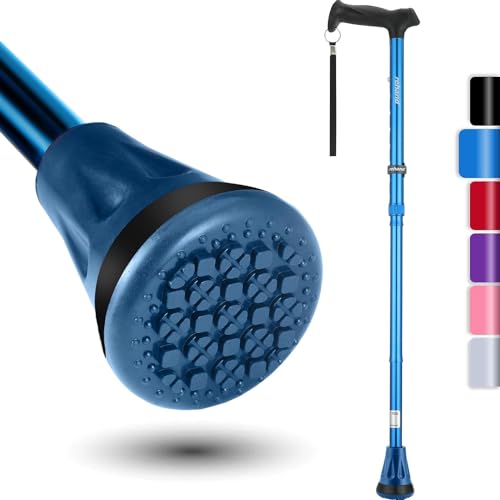 REHAND すべての地形の杖 - 折りたたみ杖 - 敬老の日・母の日・父の日プレゼント- 杖 男性用と女性用の8段階調節介護杖 - 高齢者用ステッキ - つえ