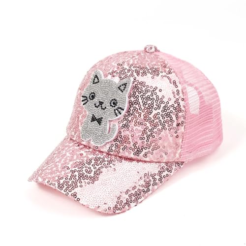 Catálogo para Comprar On-line Ropa de Béisbol para Niña los preferidos por los clientes. 41 D.O.T - Gorra de béisbol para niños con orejas de gato para niñas, lindo gatito, ajustable, para verano, deportes, viajes, senderismo, 2-15 años, Malla de gato rosa, 2-10 años