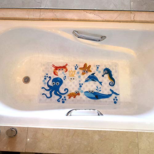 WARRAH Non Slip Bath Mats for Tub for Kids,Babies,Childrens,Toddlers,Size 27.5