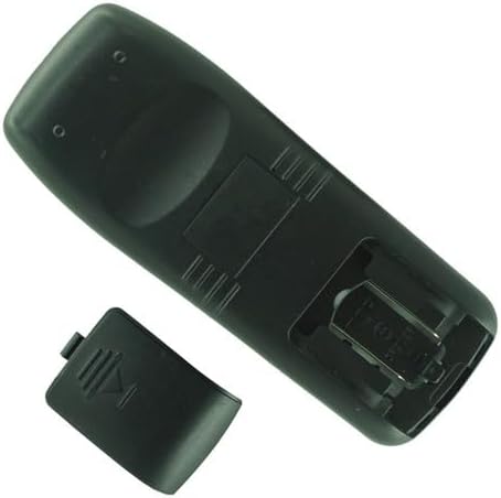 Back of the Hotsmtbang replacement remote control with the battery compartment open, showing where to insert AAA batteries.