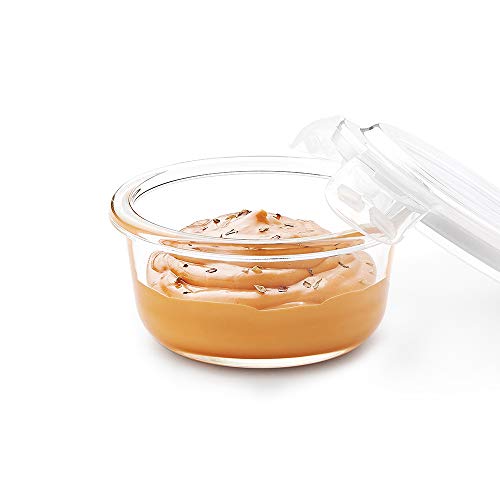 Borosil Klip N Store 240 ml Round Glass Food Storage Container with Air Tight Lid | Borosilicate Glass Container for Lunchbox | Microwave & Dishwasher Safe | Transparent 8 Borosil Klip N Store 240 ml Round Glass Food Storage Container with Air Tight Lid | Borosilicate Glass Container for Lunchbox | Microwave & Dishwasher Safe | Transparent - Image 8