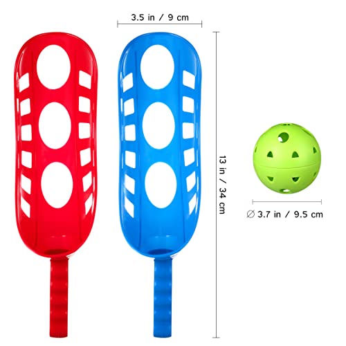 TOYANDONA Scoop Ball Game Interesting Interactive Funny Toss & Catch Set Outdoor Sports Beach Game for Kids Scoop Air Toss for Activity Backyard Classic Garden Lawn Party (Random Color) - Image 4