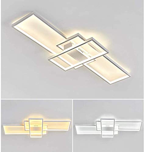 Plafond LED lampes d'installation encastrées alu rectangulaire variable 3000K-6000K