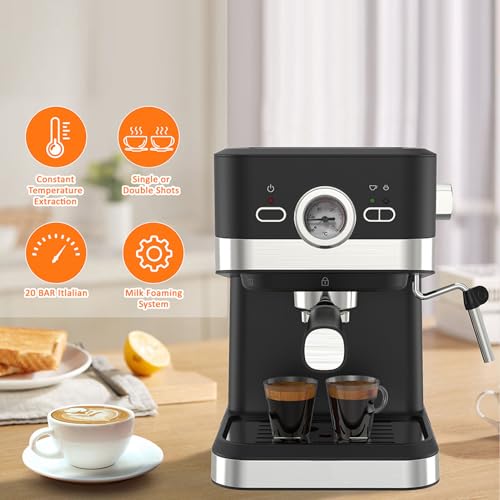 Cafetera eléctrica automática con tanque 1.5 L y 20 bar miniatura 2