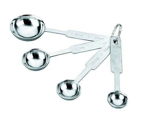 Ibili Cuchara Medidas INOX. (4 Piezas), Stainless Steel