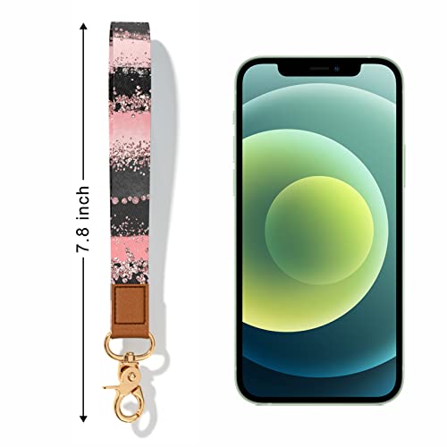 Image of Wrist Lanyard Key Chain, Cute Wristlet Strap Keychain Holder for Women Men Car Keys ID Badges Card Wallet Phone Camera