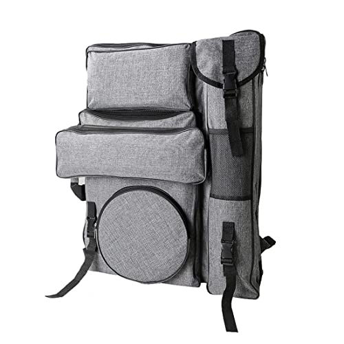 Image of Art Portfolio Carry Bag 4K Canvas Artist Backpack Adjustable Shoulder Bag Tote Artist Portfolios Case Water-Resistant Drawing Board Bag for Art Supplies Storage Transport Traveling, 26 x 19 Inch