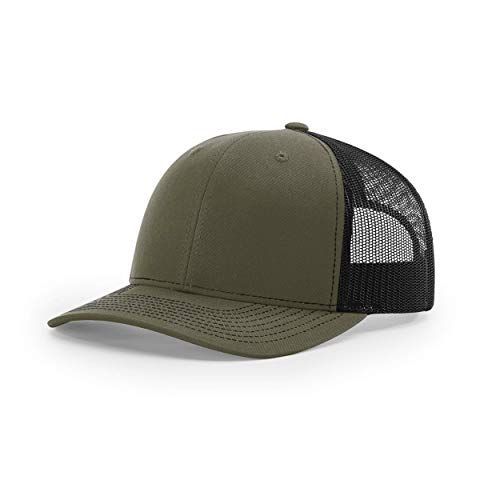 Image of Richardson 112P Patterned Snapback Trucker Hat - Custom Leather Patch Hat | No Minimals | Volume Tiered Pricing