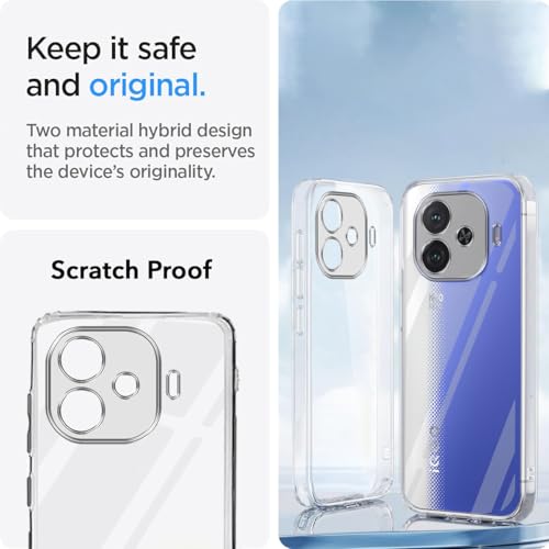 Image of Jkobi Back Cover for Vivo iQOO Neo 10R (Silicone Clear Shockproof Case with Camera Protection | Soft and Flexible | Transparent)