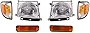 Garage-Pro Headlight Compatible with 1998-2000 Toyota Tacoma Driver and Passenger Side SET