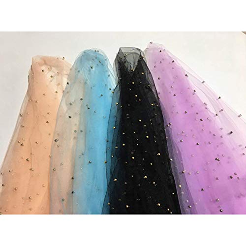 Tulle à perles noir pour décoration de mariage et fête chic - 8