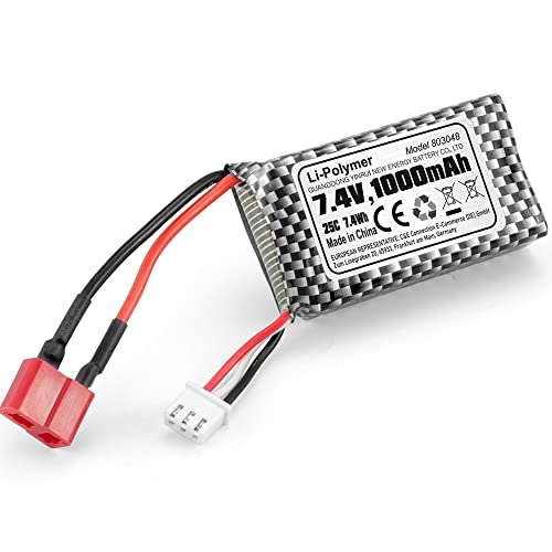HAIBOXING - RC Cars Batterie für 1/18、1/16, Lithium -Polymer Batterie für ferngesteuertes Auto 7,4 V 1000 mAh M16150 Cover
