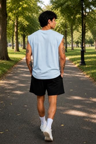 Image of Printed Men's Polycotton Relax Fit Round Neck Half Sleeve T-Shirt for Casual & Gym Wear