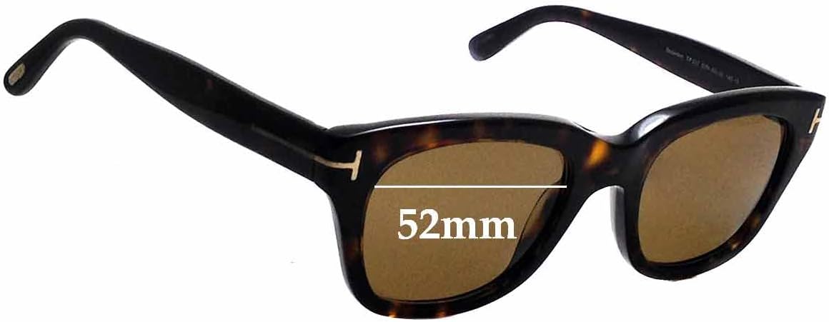 Sunglass Fix Replacement Sunglass Lenses Compatible with Tom Ford Snowdon TF237 52mm