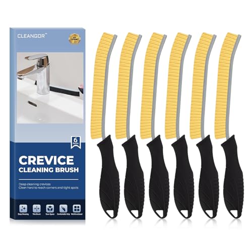 CLEANGOR Fugendüsenreinigungsbürsten, Reinigungsbürste für schwer erreichbare enge Räume, Haushaltsutensilien, Reinigungsmittel für Dusche, Bad, Küche, WC, Fenster