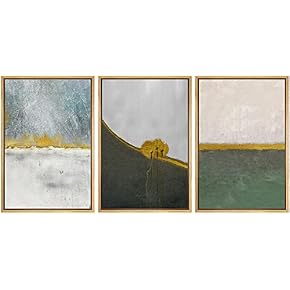 SIGNWIN Framed Canvas Print Wall Art Trio of...