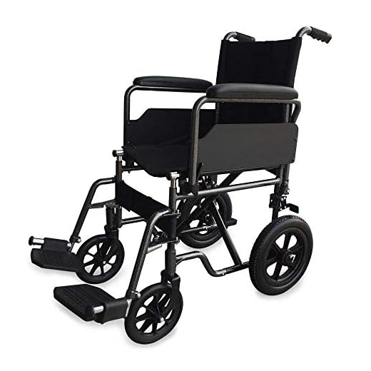 Mobiclinic®, Lightweight Wheelchairs for Adults, Mod. S230 Sevilla, Wheelchairs Folding Lightweight, Wheelchair for Elderly, Self Propelled Wheelchair, Seat: 18 in, Black