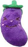 Doux Chiot Animal de Compagnie fournit des Fruits et légumes Mignons Chien couinement Jouets Jouets pour Chien Aubergine