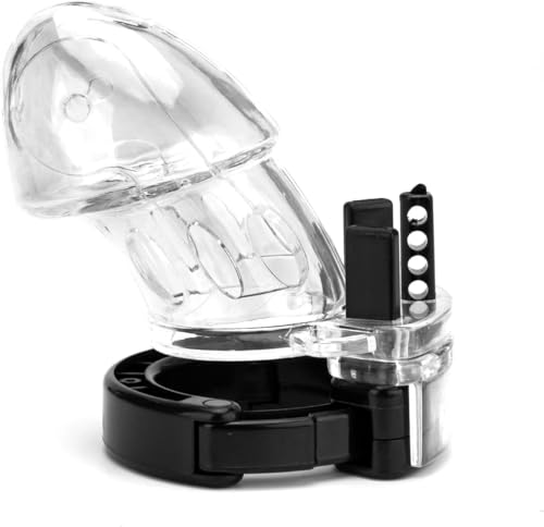 binxliuxo EKIDAZ Gabbia Principale Regolabile in plastica da Uomo B/D/S/M Set (Trasparente)