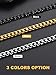 U7 6mm Diamond Cut Cuban Link Chain for Men Women, 18K Gold Plated Stainless Steel Solid Hip Hop Jewelry Fashion Curb Chains 22 Inch