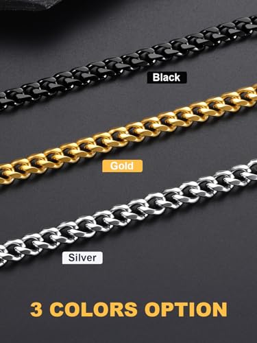Chaîne pour homme femme acier inoxydable collier de 36-76cm - 6