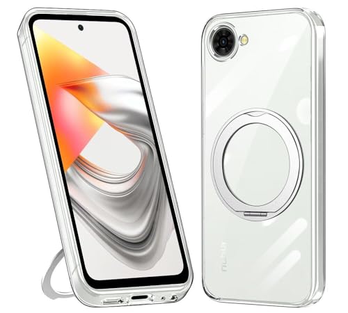 tuulaasii For ZTE nubia S2R / nubiaS2e �P�[�X ���� �����O�t�� �}�O�l�b�g���� �}�O�l�e�B�b�N �X�g���b�v�z�[���t�� �k�r�As2r �J�o�[ �N���A �ʂт� A507ZT Z6305R �X�}�z�P�[�X 360°��]�\ 