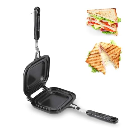 Sandwichera de doble cara Sartén multifunción Tostadora Máquina de desayuno Sartén antiadherente para hornear