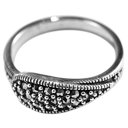 Bague Pinky Promise en Argent Sterling 925 Design Gothique