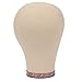 Produktbild Cestbon Perückenkopf Dekokopf Segeltuch Kopf Kork Perücke Nähen Mannequin Kopf Perückenkopf Canvas Block Head Wig Making 22"(56Cm),Natural