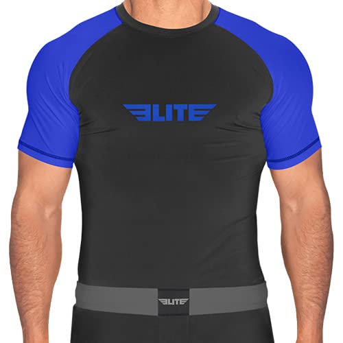 Elite Sports Jiu Jitsu BJJ Rash Guards Mens BJJ No GI MMA Ranked Short Sleeve Compression Base Layer Rash Guard product thumbnail 13