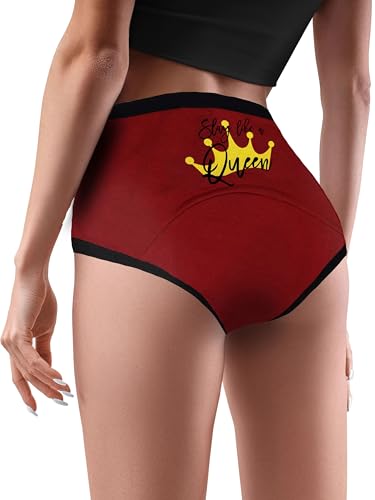 Image of DChica Essentials Period Panties Medium to Heavy Flow No Pad Required Anti Microbial, Absorbent Menstrual Underwear Period Panty for Girls Easy to Wash, Leak-Proof, Reusable Briefs (Pack of 1)