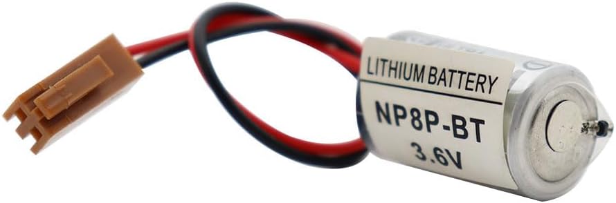 QULONG (3-Pack) NP8P-BT Battery 3.6V 1100MAH PLC Non-Rechargeable Lithium Battery with Brown Plug