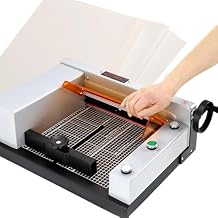 Electric Paper Cutter with Protective Cover, Fully Automatic Guillotine Paper Trimmer with Grid Lines, Cardstock Cards Cut Machine Cut Machine